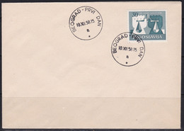 Yugoslavia 1958 Human Rights FDC Michel 870 - Andere & Zonder Classificatie