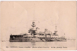 163 SUFFREN Cuirassier à Tourelles Marine Militaire Française - Steamers