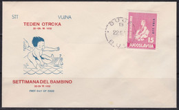 Italy Yugoslavia Zone B Trieste 1952 Children's Week FDC Michel 69 - Andere & Zonder Classificatie