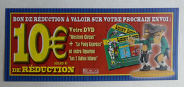 RARE FLYERS BON REDUCTION DVD LUCKY LUKE ATLAS 2003 - Objets Publicitaires