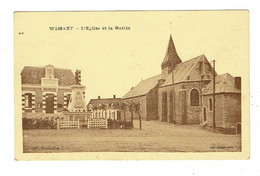 62 PAS DE CALAIS WISSANT  L'Eglise Et La Mairie Plan Peu Courant - Wissant