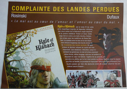 DEPLIANT LA COMPLAINTE DES LANDES PERDUES ROSINSKI LA QUETE DE L'OISEAU DU TEMPS LOISEL 1998 - Objets Publicitaires