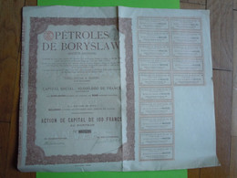 POLOGNE / PETROLES DE BORYSLAW 1920 - Pétrole