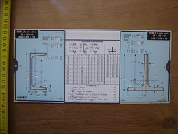 Réglette Regle OMARO FERS U Ailes Inclinees Tubes Poutrelles Artisan METIER MESURE - Autres Plans