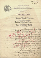 DOCUMENT CONGÉ ABSOLU ARMÉE ROYALE ITALIENNE 1919 Gênes  Italie Traduction De 1931 TEXTE EN FRANCAIS  B.E.VOIR SCANS - Documents Historiques