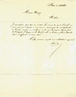 1854 LAC PARIS  "Moré De Porto" Hanicq  Imprimeur éditeur Religieux   à Malines Belgique  PARIS  => QUIEVRAIN ET Malines - 1800 – 1899