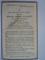 Doodsprentje Coleta Amelia Robert Berlaar 1871 Kessel 1946 Echtg Joannes Ludovicus Sels - Devotion Images