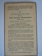 Doodsprentje Maria Mathildis Brydenbach Berlaar 1868 Kessel 1947 Wed. August Joseph Van Stevens - Devotion Images