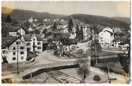 LANGNAU A/Albis: Quartier Mit Restaurant Z. Rank ~1935 - Langnau Am Albis 