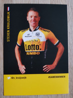 Kaart Steven Kruijswijk - Team LottoNl - Jumbo - 2015 - Cycling - UCI - Netherlands - Cycling