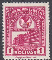 Venezuela, Scott #C231, Mint Hinged, Anti-tuberculosis Institute, Issued 1947 - Venezuela
