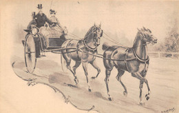 CHEVAUX - ILLUSTRATEUR DIEMST CARTE ILLUSTRÉE - Caballos