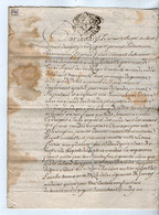 VP19.304 - LA ROCHELLE - Acte De 1748 - Entre Mrs J. SERUANT à TORXE & P. BILLARD Au Moulin De Pallut à LANDES - Seals Of Generality