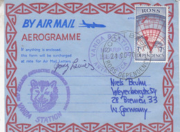 Ross Dependency / Vanda Station 1970  Aerogramme Used Signature   Ca Scott Ase 21 Oct 70 (CB175C) - Brieven En Documenten