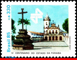 Ref. BR-2012 BRAZIL 1985 MUSEUMS, CONVENT ST.ANTHONY,, PARAIBA STATE, CHURCHES, MNH 1V Sc# 2012 - Unused Stamps