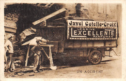 JAVEL COTELLE-CROIX- LESSIVE EXCELLENTE PARFUMEE, UN ACCIDENT - Advertising