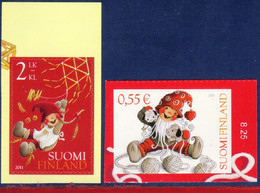 Ref. FI-V2011-2 FINLAND 2011 CHRISTMAS, CUDDLY AND SWINGING, RELIGION - MINT MNH 2V - Unused Stamps