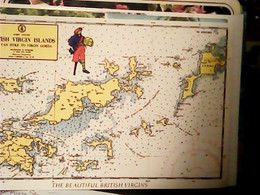 ISOLE VERGINI The Beautiful British Virgins. Carte Marine N1980 IO5898 - Islas Vírgenes Británicas