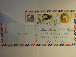 2 Covers To Belgium -  Cooperation Plan Taipêi  - Nice Stamps See Scans For Details - Lettres & Documents