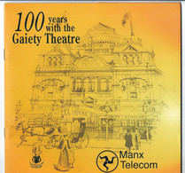 FOLDER CON 6 SCHEDE TELEFONICHE PHONECARDS ISLE OF MAN MANX TELECOM THE GAIETY THEATRE - Man (Eiland)