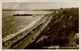 DORSET -  BOURNEMOUTH - UNDERCLIFF DRIVE AND PIER RP Do940 - Bournemouth (tot 1972)