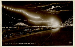 DORSET - WEYMOUTH - THE ESPLANADE BY NIGHT  RP Do994 - Weymouth
