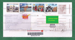 INDIA Inde Indien - Registered Commercial Used Cover Sent On 22.02.2022 - 50 Years Arunachal Pradesh, Tripura, Manipur . - Briefe U. Dokumente