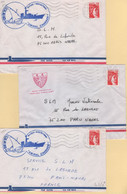 Aviso Escorteur Amiral Charner - Poste Aux Armees - Lot De 3 Enveloppes (avec Petits Defauts) - Poste Navale