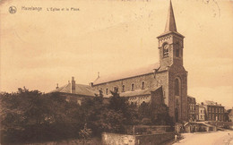 HAVELANGE - L'Eglise Et La Place - Carte Circulé En 1927 - Havelange