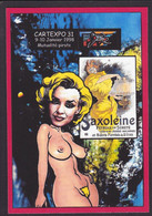 CPM Marilyn Monroe Pin Up Tirage 30 Ex. Numérotés Signés Par JIHEL Cartexpo 1998 Lampe à Pétrole - Collector Fairs & Bourses