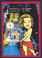 CPM Marilyn Monroe Pin Up Tirage 30 Ex. Numérotés Signés Par JIHEL Cartexpo 1998 Lampe à Pétrole - Bolsas Y Salón Para Coleccionistas