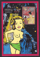 CPM Marilyn Monroe Pin Up Tirage 30 Ex. Numérotés Signés Par JIHEL Cartexpo 1998 Lampe à Pétrole - Bourses & Salons De Collections