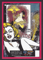 CPM Marilyn Monroe Pin Up Tirage 30 Ex. Numérotés Signés Par JIHEL Cartexpo 1998 Lampe à Pétrole - Borse E Saloni Del Collezionismo