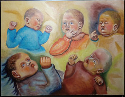 Portrait : Enfants/ Bébés/ Portrait: Children/ Babies - Huiles