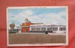 Burrough's Drive In Restaurant.   Has Crease-----Norfolk  Virginia > Norfolk        Ref 5503 - Norfolk