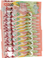 Guyana 10x 2000 Dollars 2022 UNC - Guyana