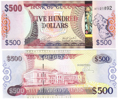 Guyana 500 Dollars 2019 UNC - Guyana