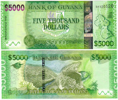 Guyana 5000 Dollars 2018 UNC - Guyana