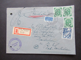 1953 Verkehrsausstellung München Nr.170 MiF Mit Posthorn Nr.128 (1x Waag. Paar) Einschreiben Herrhausen über Seesen - Briefe U. Dokumente