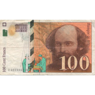 France, 100 Francs, 1997, 1997, TB, Fayette:74.01, KM:158a - 100 F 1997-1998 ''Cézanne''