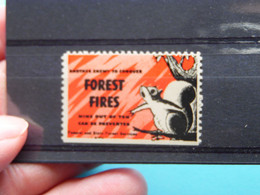 FOREST FIRES : Federal And State Forest Services ( Sluitzegel Timbres-Vignettes Picture Stamp Verschlussmarken ) - Cachets Généralité