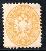 701.AUSTRIA.2 KR. PERF.10 1/2 WITH WM.MH - Probe- Und Nachdrucke