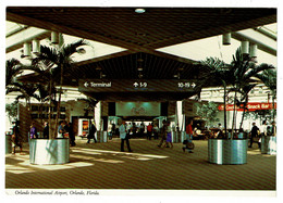 Ref 1526 - Postcard - Orlando International Airport Entrance - Florida USA - Aviaition - Orlando