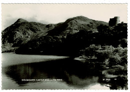 Ref 1526 - Real Photo Postcard - Dolbadarn Castle & Llyn Peris - Snowdonia Wales - Caernarvonshire