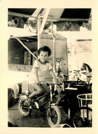 Fête Foraine à Collioure * Manège D'enfants * Carrousel Carousel Vélo Cycle Ancien * Photo Ancienne - Altri & Non Classificati