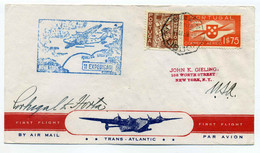 TRANS ATLANTIC / First Flight LISBOA NEW YORK / 1939 - Cartas & Documentos