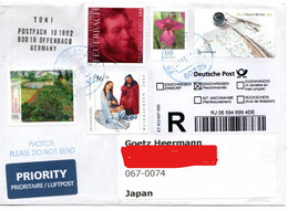 56962 - Bund - 2021 - RLpBf FRANKFURT -> Japan, Erstverwendungstag Des Neuen Labels Fuer Nachweisbare Sendungen In Japan - Lettres & Documents