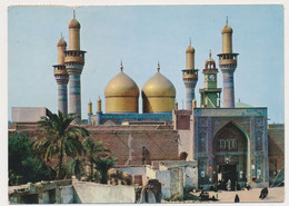 IRAQ BAGHDAD Golden Minarets Of Kadhmain AL - KADHIM MOSQUE - 1966 Nice Stamp Vintage Postcard Rppc Pc - Iran