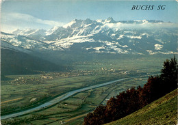 Buchs SG - Blick Auf Buchs Im Rheintal Mit Alpstein /37539) - Buchs