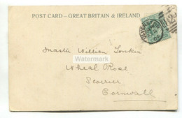 1904 Ulverston Duplex Postmark No. 824 On Vintage Postcard - Postmark Collection